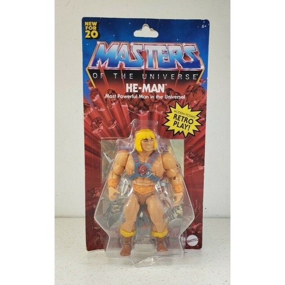 Mattel Masters of the Universe Origins He-man Modern Posing Retro Play New - Picture 1 of 12